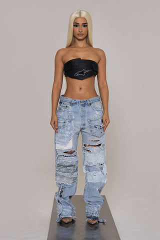 PATCHWORK JEANS