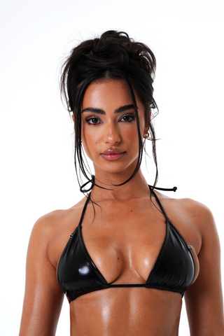 HARDCORE BIKINI TOP - BLACK