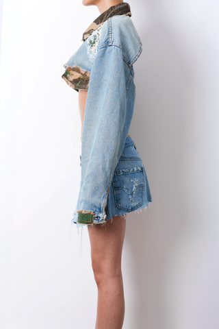 DENIM & CAMO JACKET