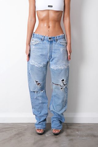 DESTROYED JEANS W32 L32