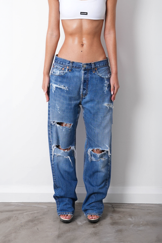 DESTROYED JEANS W32 L31