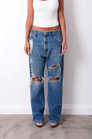 DESTROYED JEANS W34 L30.5