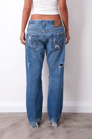 DESTROYED JEANS W34 L30.5