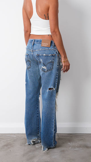 DESTROYED JEANS W34 L30.5