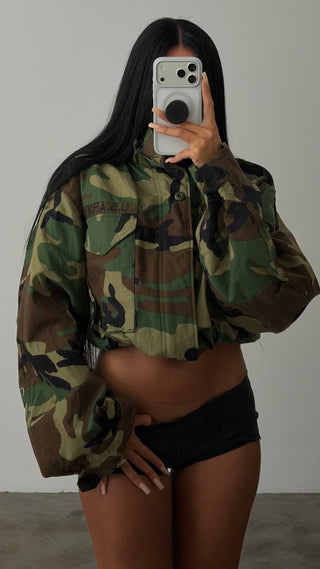 Vintage Military Camo Jacket