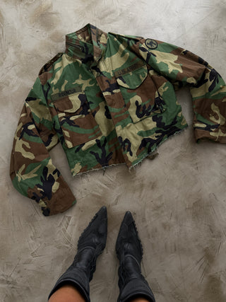 Vintage Military Camo Jacket