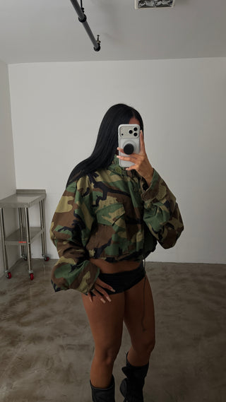 Vintage Military Camo Jacket