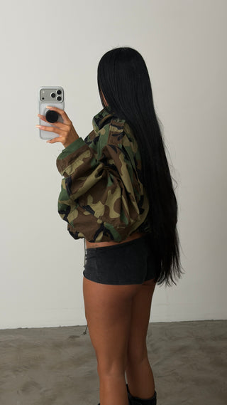 Vintage Military Camo Jacket