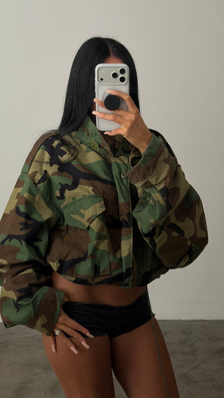 Vintage Military Camo Jacket