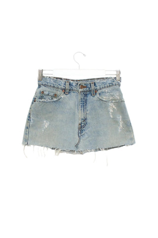 Vintage Denim Mini Skirt W29