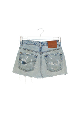 Vintage Denim Mini Skirt W29