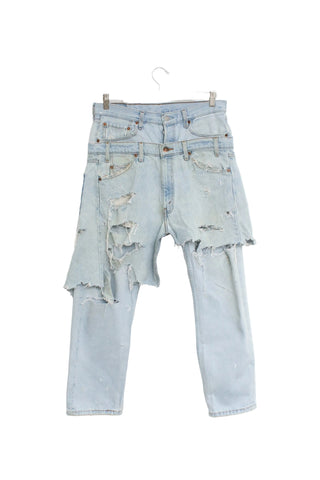 Vintage Re-Worked Overlay Jeans W33 L30