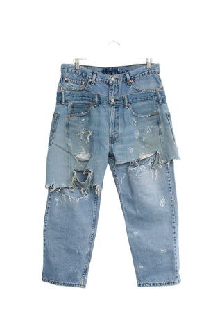 Vintage Re-Worked Overlay Jeans W36 L29