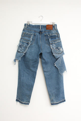 Vintage Re-Worked Overlay Jeans W35 L30