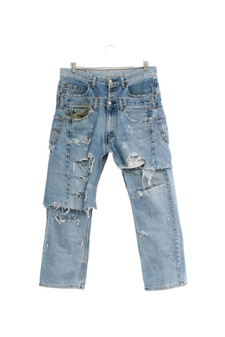 Vintage Re-Worked Overlay Jeans W36 L31