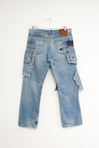 Vintage Re-Worked Overlay Jeans W36 L31