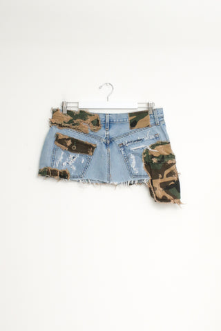 "CAMO PATCHWORK" Skirt W34
