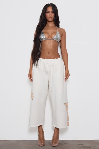 "RENAISSANCE" SHORTS - OFF-WHITE