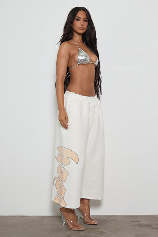 "RENAISSANCE" SHORTS - OFF-WHITE