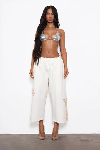 "RENAISSANCE" SHORTS - OFF-WHITE