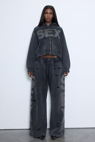 "SEX" ZIP UP JACKET